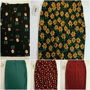 Lularoe Lot NWT Cassie Skirts 5 count Size XSmall